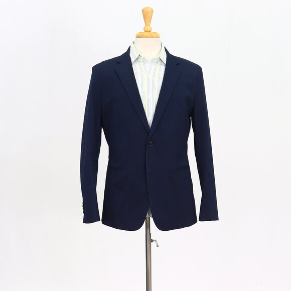 Theory 42R Blue Blazer Sport Coat Jacket 2-Button Solid Y791